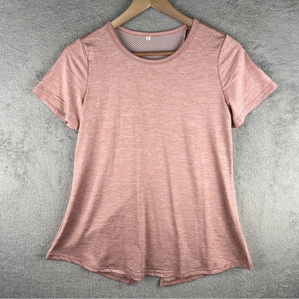 Elegant Dusty Pink Short Sleeve Tee